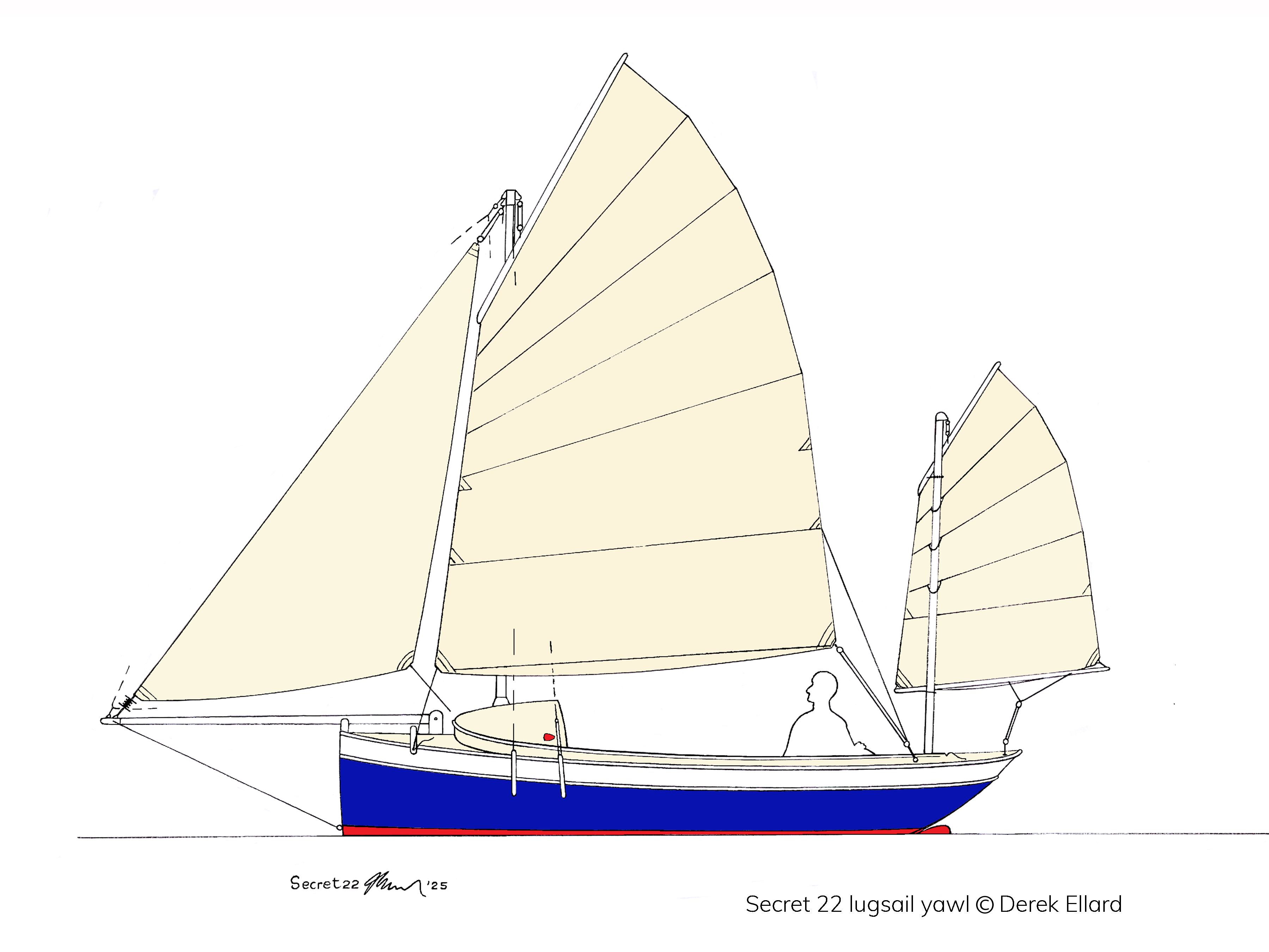 Secret 22 lugsail yawl